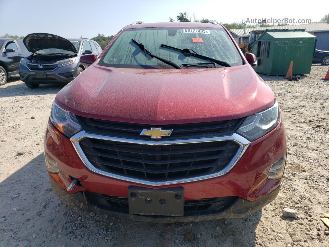 2018 Chevrolet Equinox Lt Burgundy vin: 2GNAXTEXXJ6282929