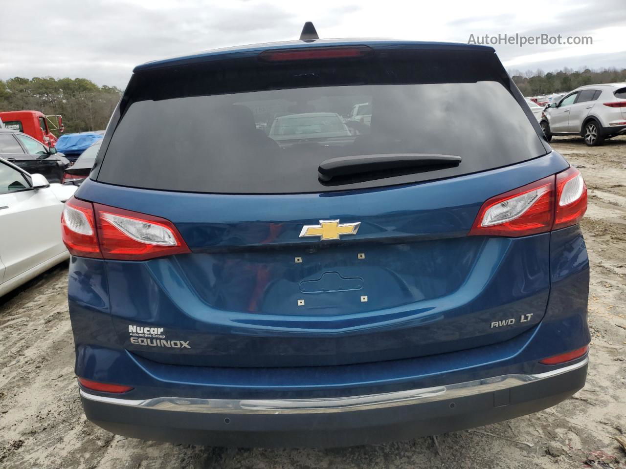 2019 Chevrolet Equinox Lt Синий vin: 2GNAXUEV0K6277311