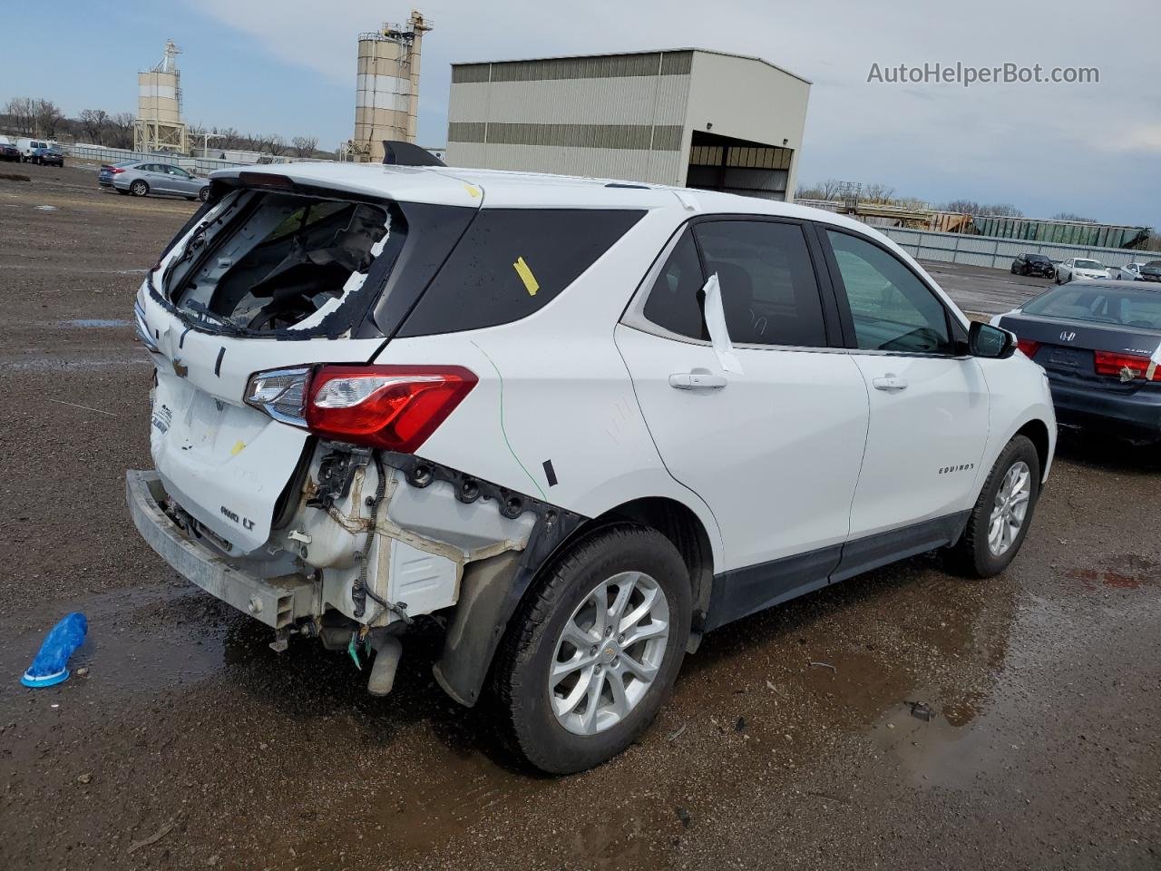 2019 Chevrolet Equinox Lt White vin: 2GNAXUEV0K6279902