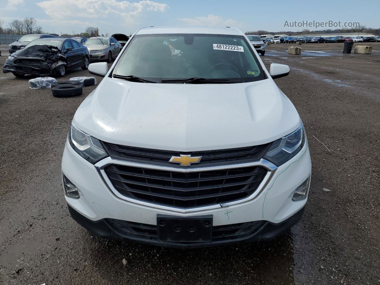 2019 Chevrolet Equinox Lt White vin: 2GNAXUEV0K6279902