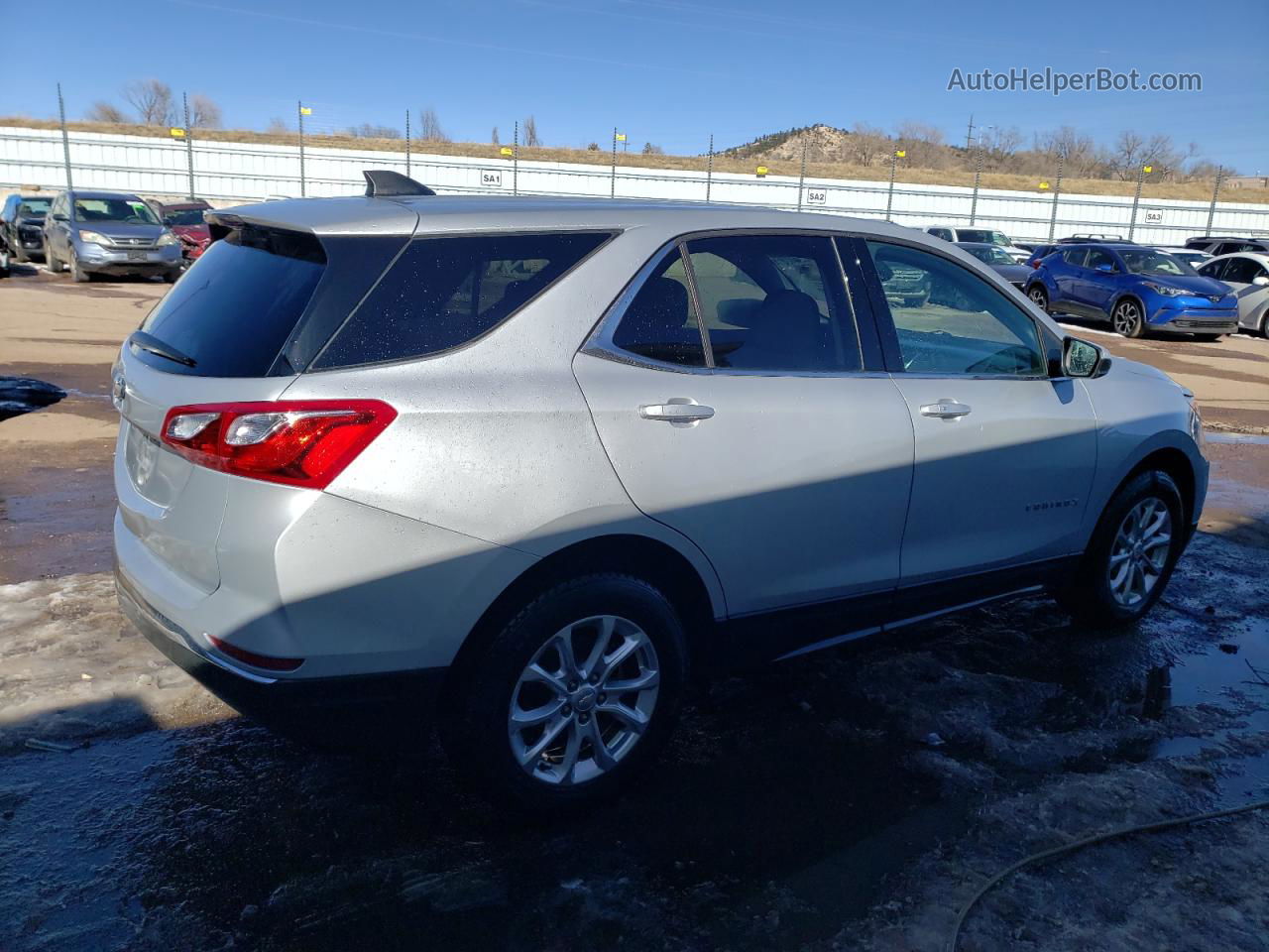 2020 Chevrolet Equinox Lt Silver vin: 2GNAXUEV0L6205770