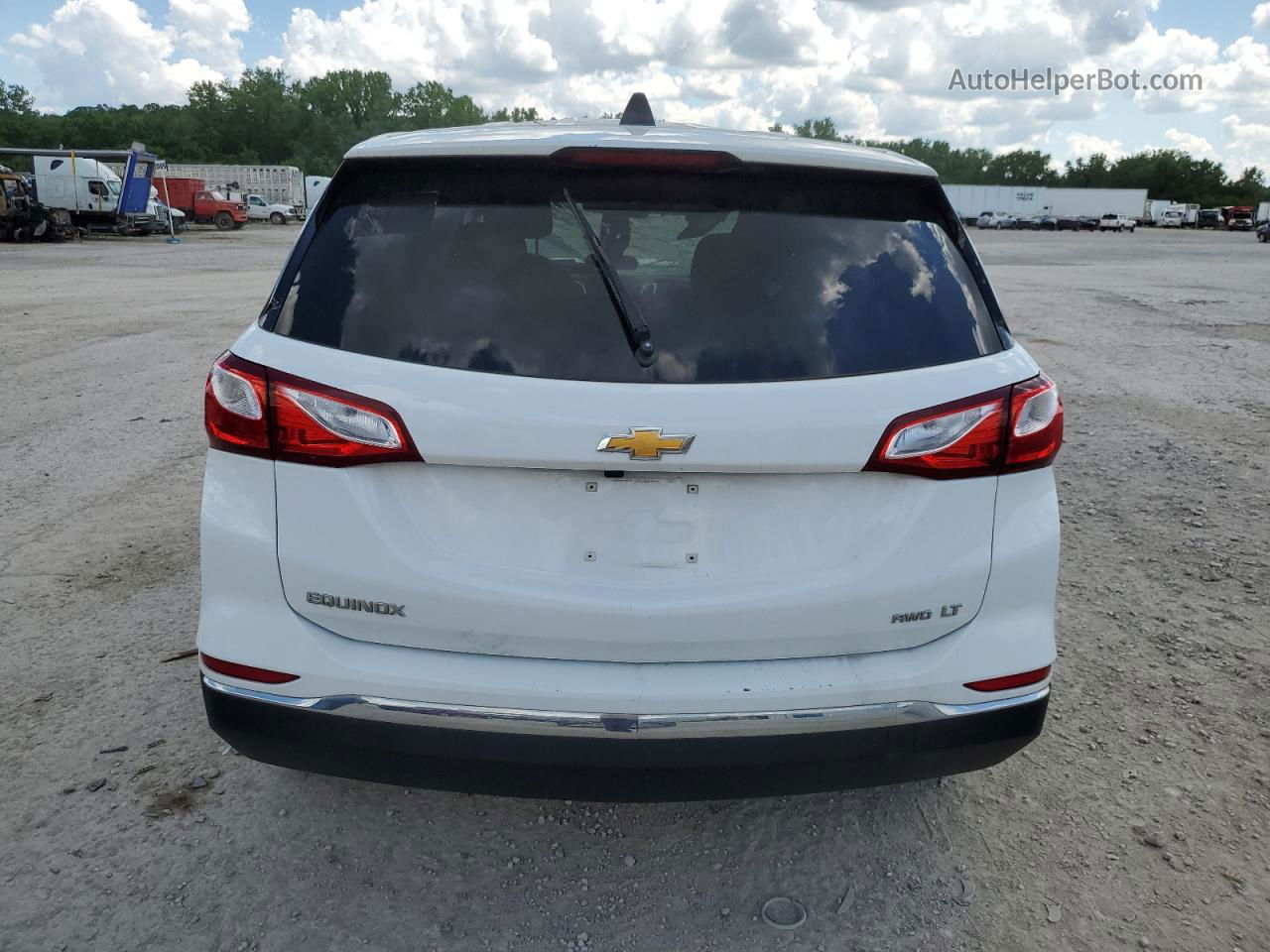 2020 Chevrolet Equinox Lt White vin: 2GNAXUEV1L6206068