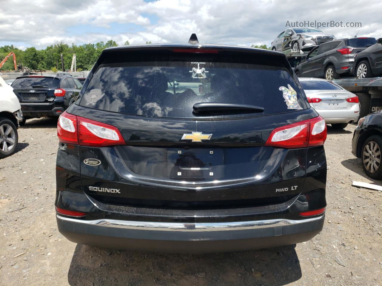 2019 Chevrolet Equinox Lt Black vin: 2GNAXUEV2K6116314