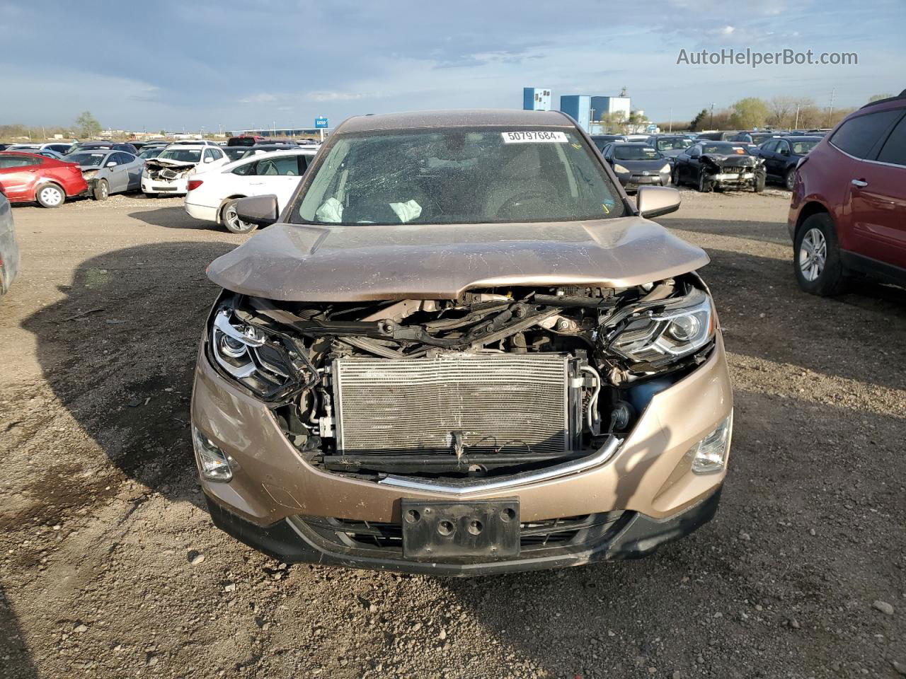 2019 Chevrolet Equinox Lt Tan vin: 2GNAXUEV2K6292151