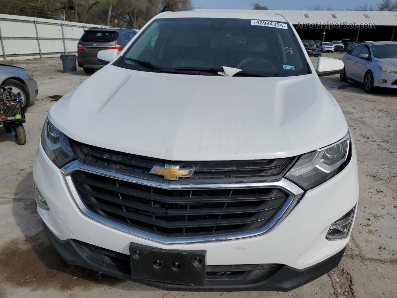 2020 Chevrolet Equinox Lt White vin: 2GNAXUEV3L6221798