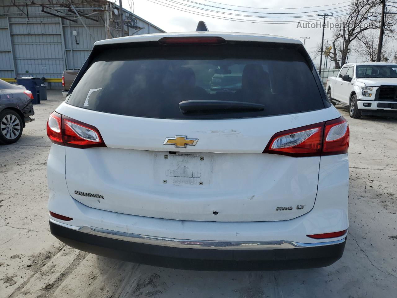 2020 Chevrolet Equinox Lt White vin: 2GNAXUEV3L6221798