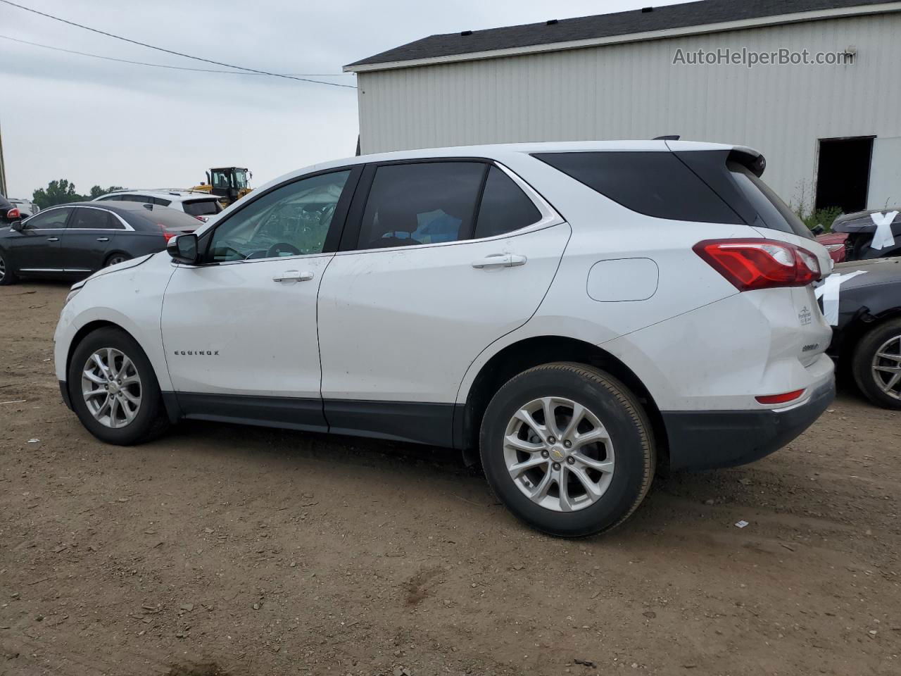 2019 Chevrolet Equinox Lt White vin: 2GNAXUEV6K6201267