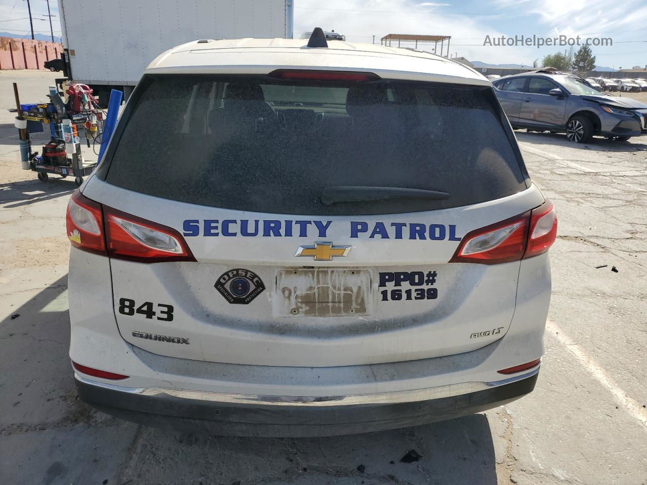 2019 Chevrolet Equinox Lt White vin: 2GNAXUEV6K6302843