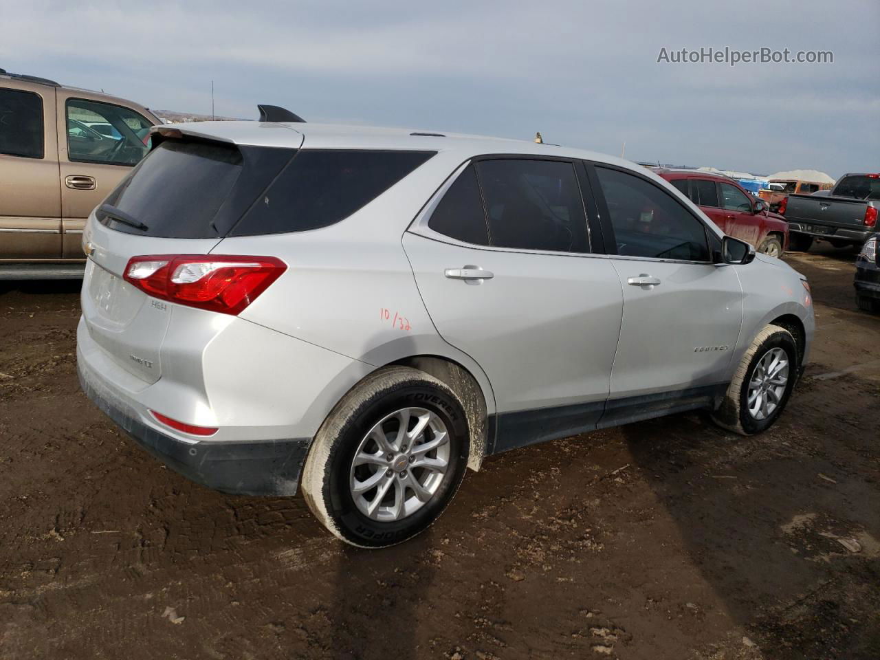 2019 Chevrolet Equinox Lt Silver vin: 2GNAXUEV8K6125292