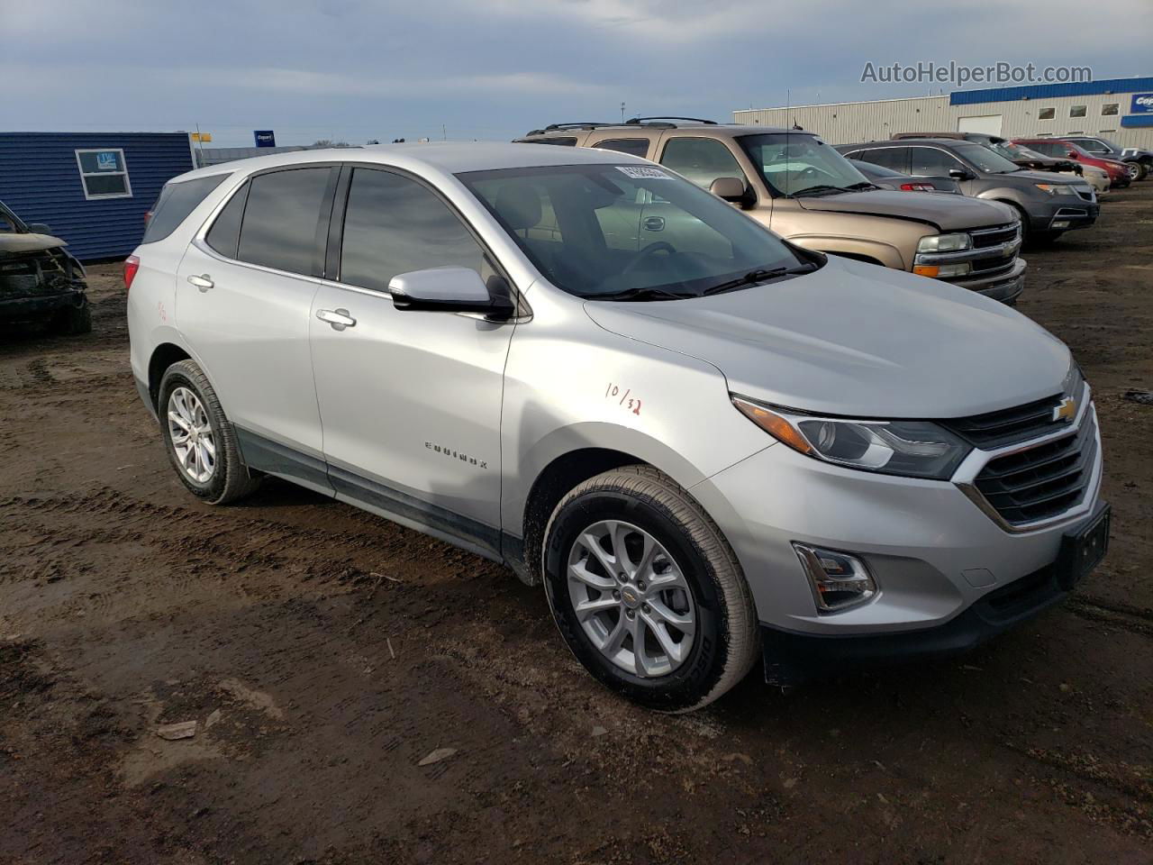 2019 Chevrolet Equinox Lt Silver vin: 2GNAXUEV8K6125292