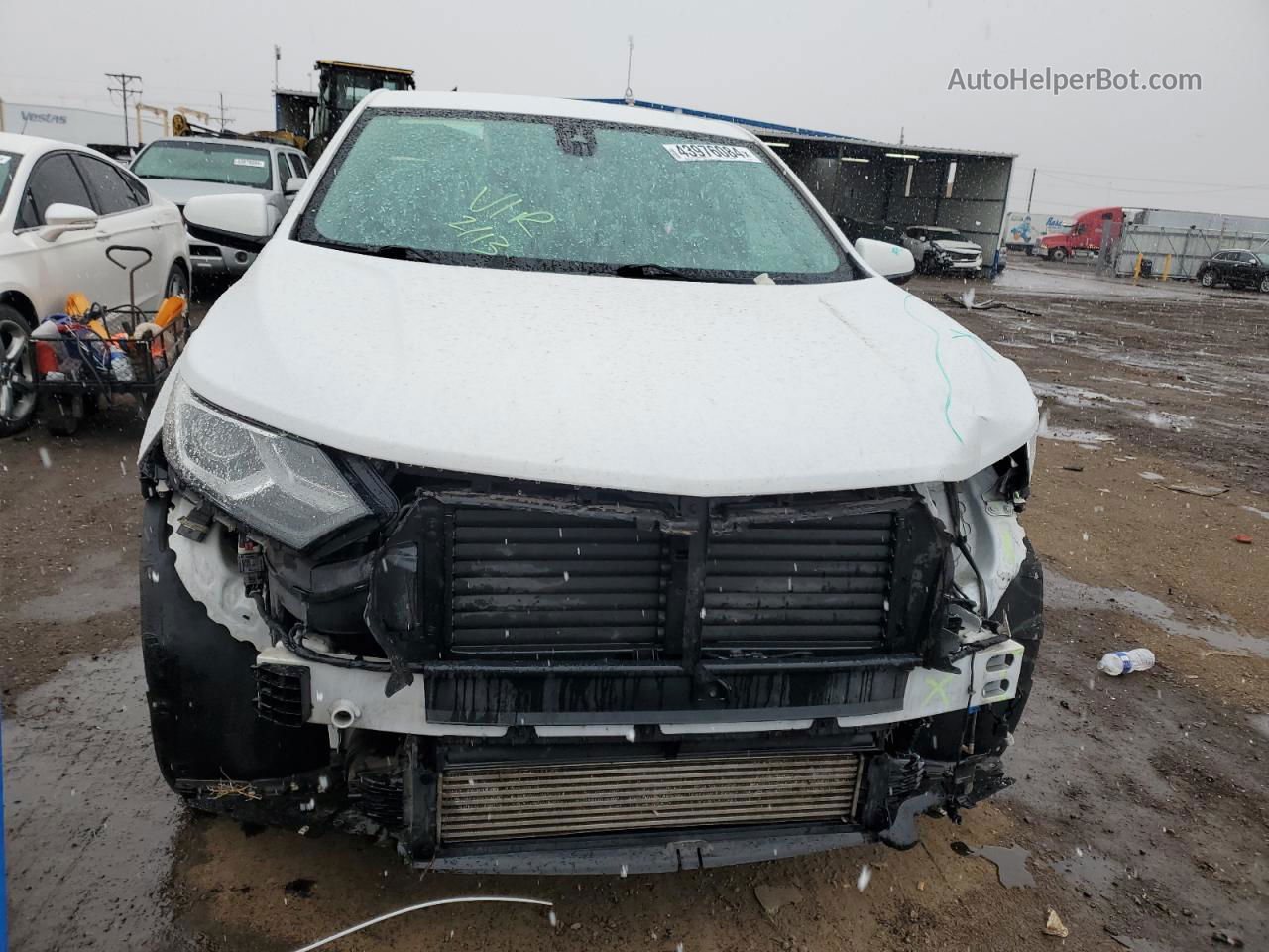 2020 Chevrolet Equinox Lt White vin: 2GNAXUEV9L6104386