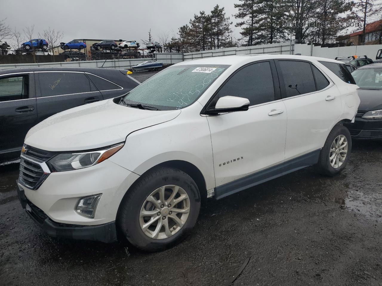 2019 Chevrolet Equinox Lt White vin: 2GNAXUEVXK6126721