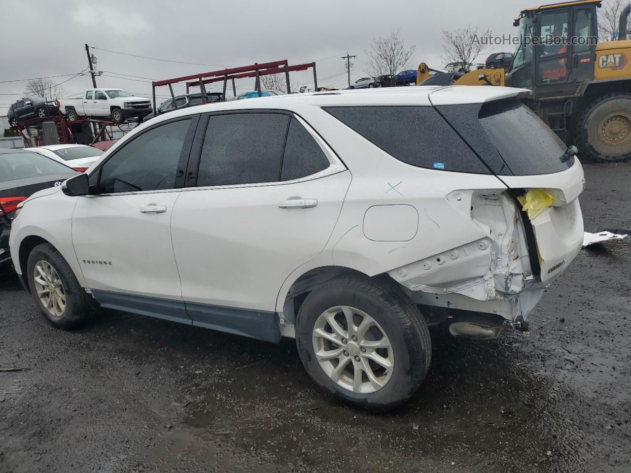 2019 Chevrolet Equinox Lt White vin: 2GNAXUEVXK6126721