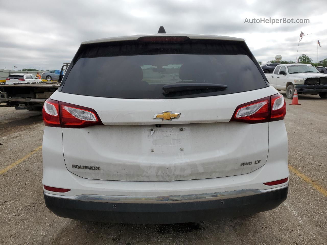 2019 Chevrolet Equinox Lt White vin: 2GNAXUEVXK6274173