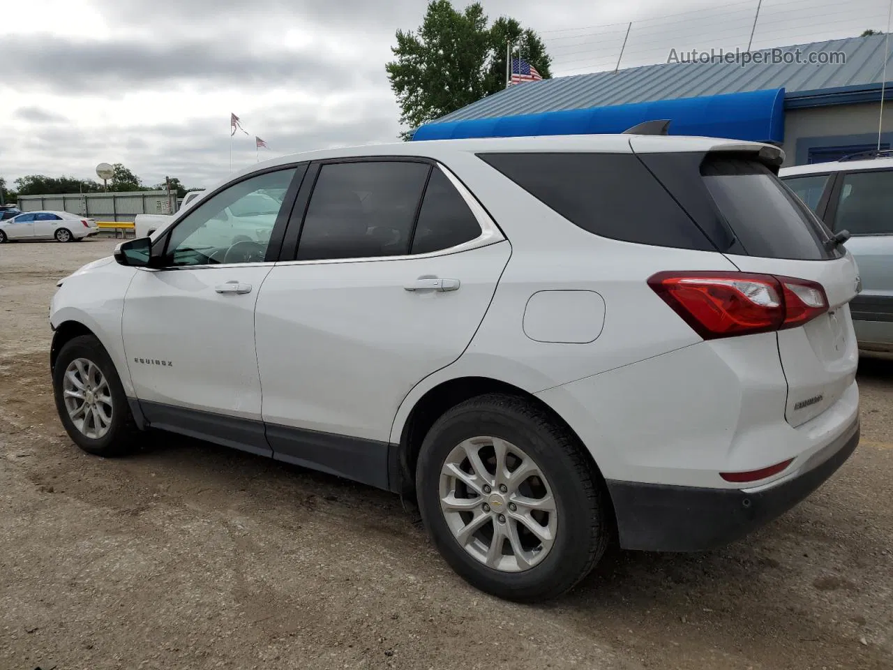 2019 Chevrolet Equinox Lt White vin: 2GNAXUEVXK6274173