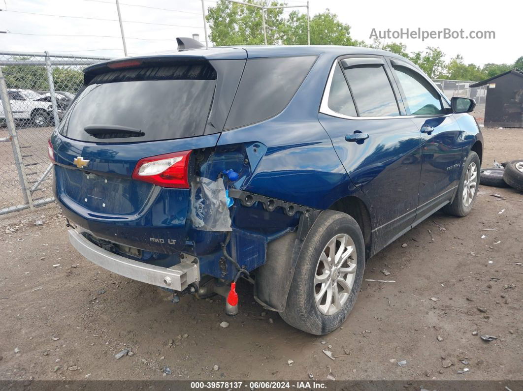 2020 Chevrolet Equinox Awd Lt 1.5l Turbo Blue vin: 2GNAXUEVXL6147442