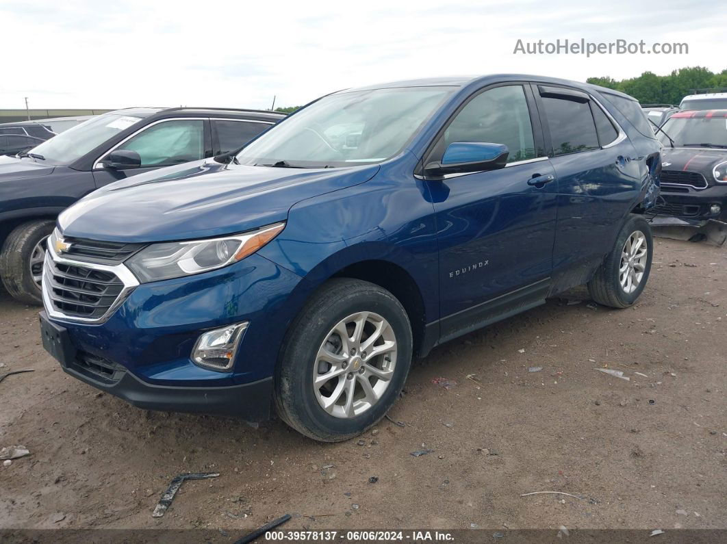 2020 Chevrolet Equinox Awd Lt 1.5l Turbo Blue vin: 2GNAXUEVXL6147442