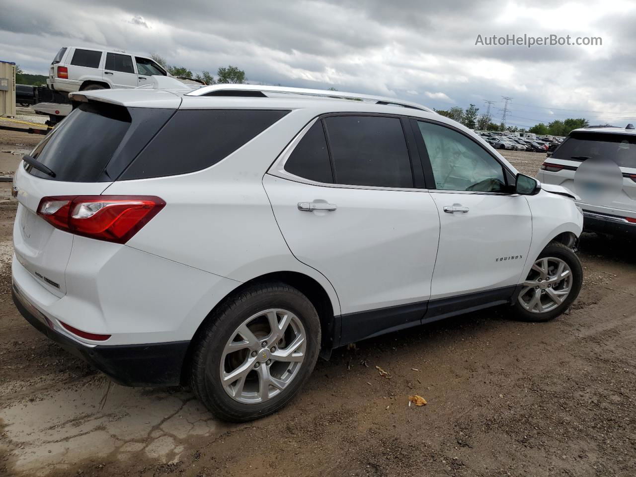 2018 Chevrolet Equinox Premier White vin: 2GNAXVEV3J6191320