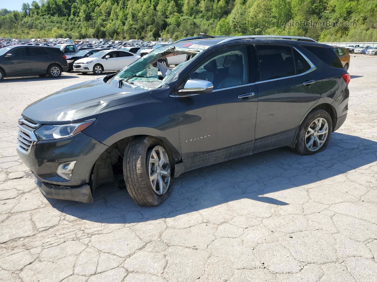 2018 Chevrolet Equinox Premier Угольный vin: 2GNAXVEV5J6233230