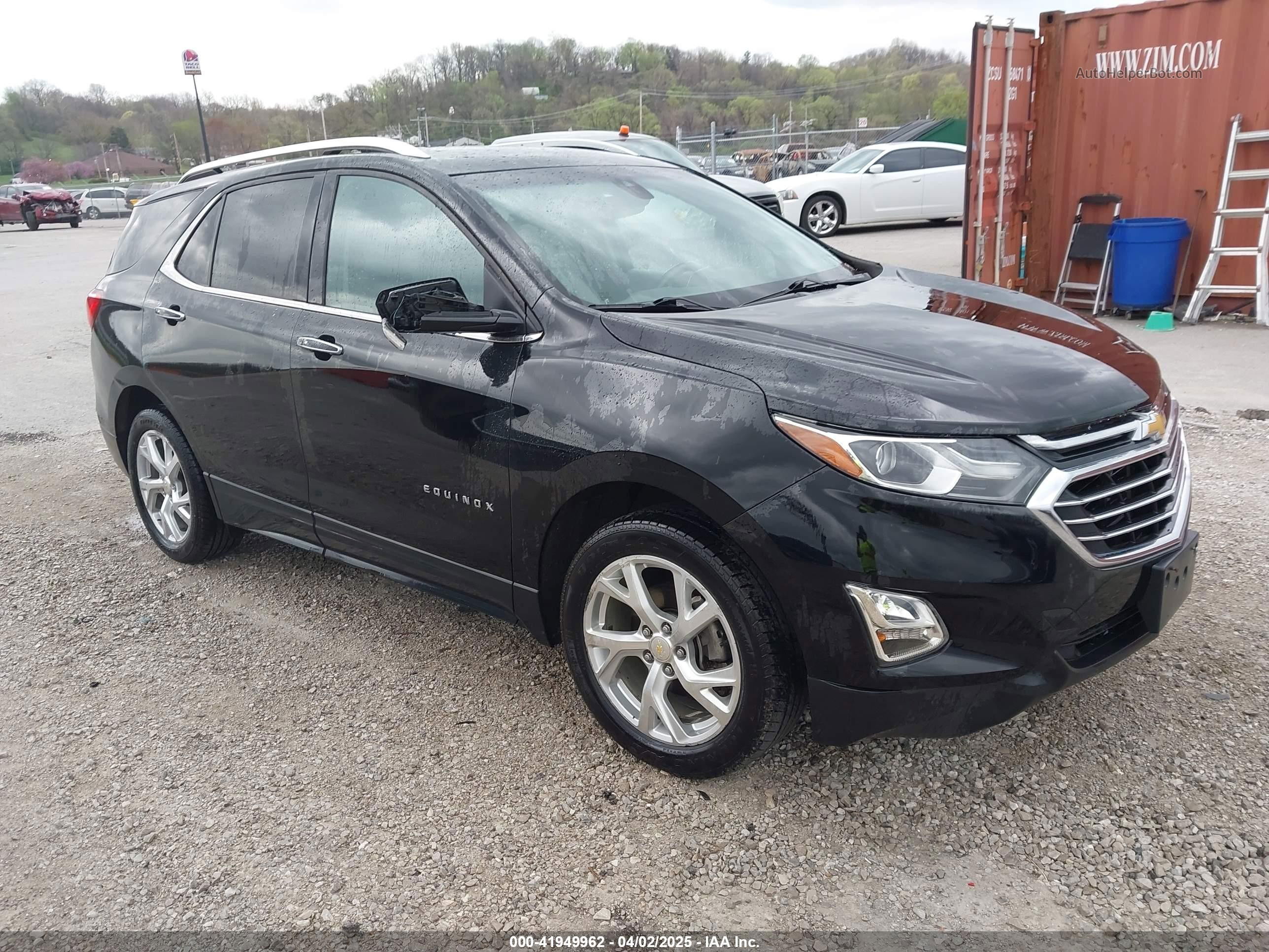 2018 Chevrolet Equinox Premier Black vin: 2GNAXVEV7J6275379