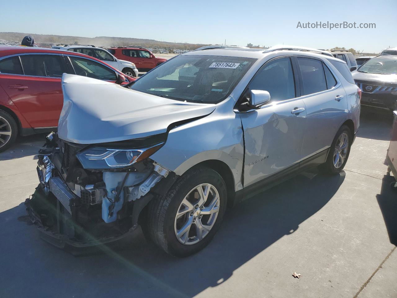 2019 Chevrolet Equinox Lt Серебряный vin: 2GNAXVEXXK6168569