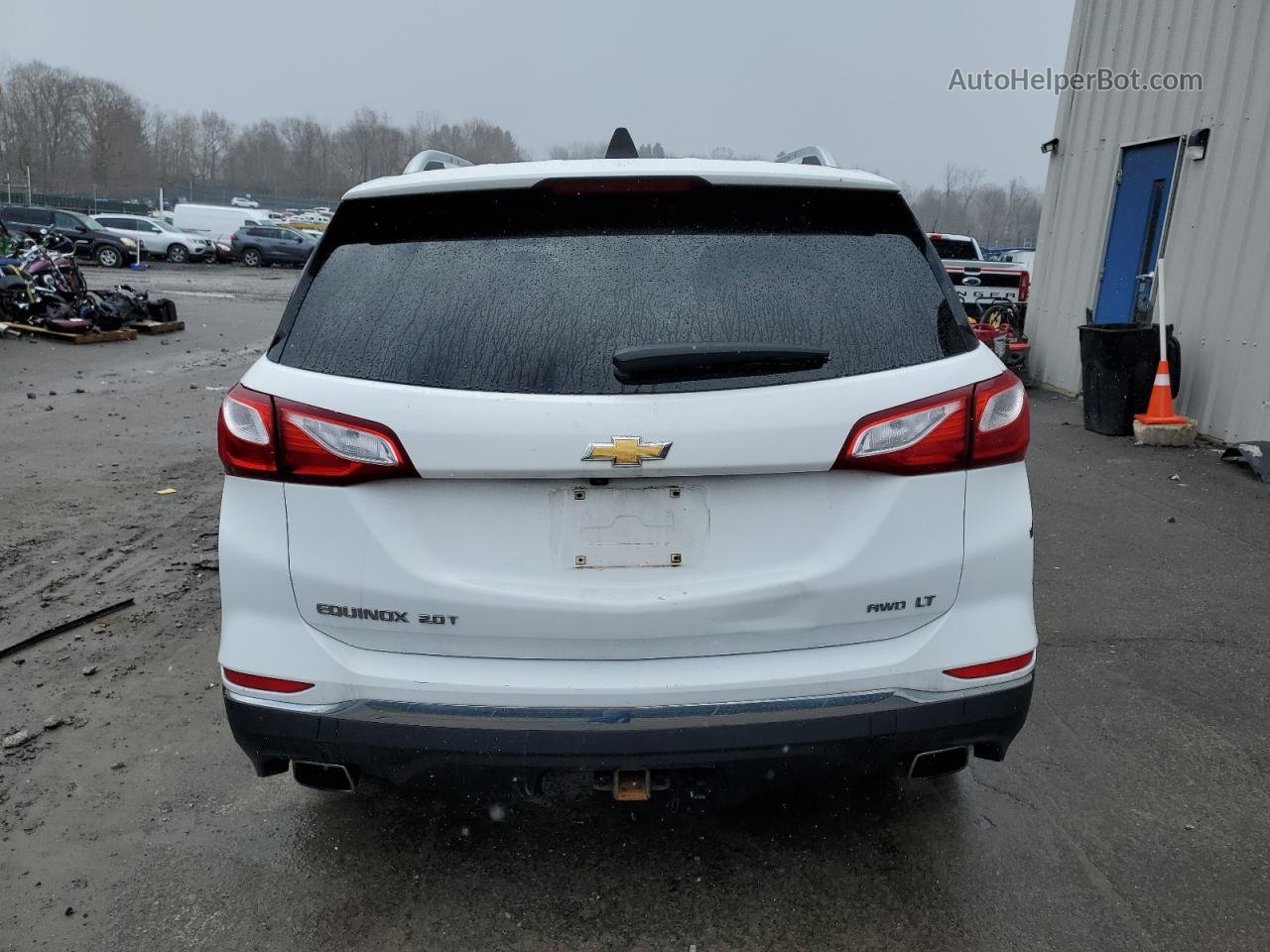 2019 Chevrolet Equinox Lt White vin: 2GNAXVEXXK6262743