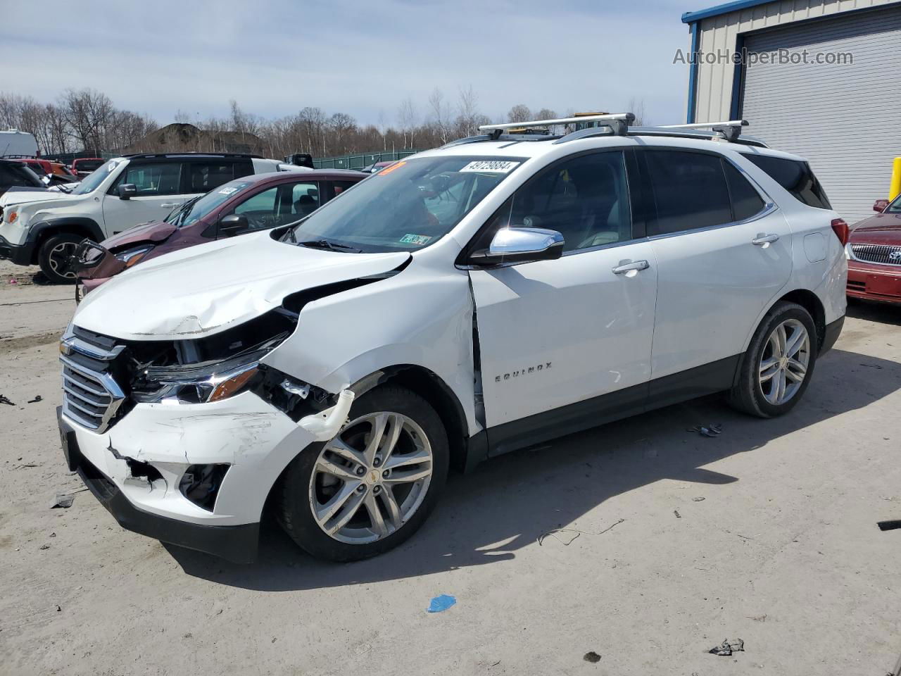 2018 Chevrolet Equinox Premier White vin: 2GNAXWEXXJ6144339