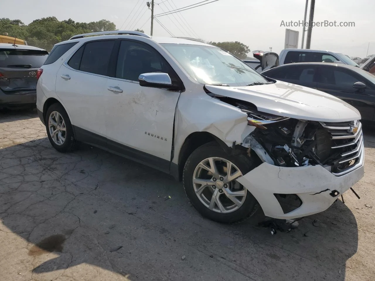 2019 Chevrolet Equinox Premier White vin: 2GNAXXEV0K6241958