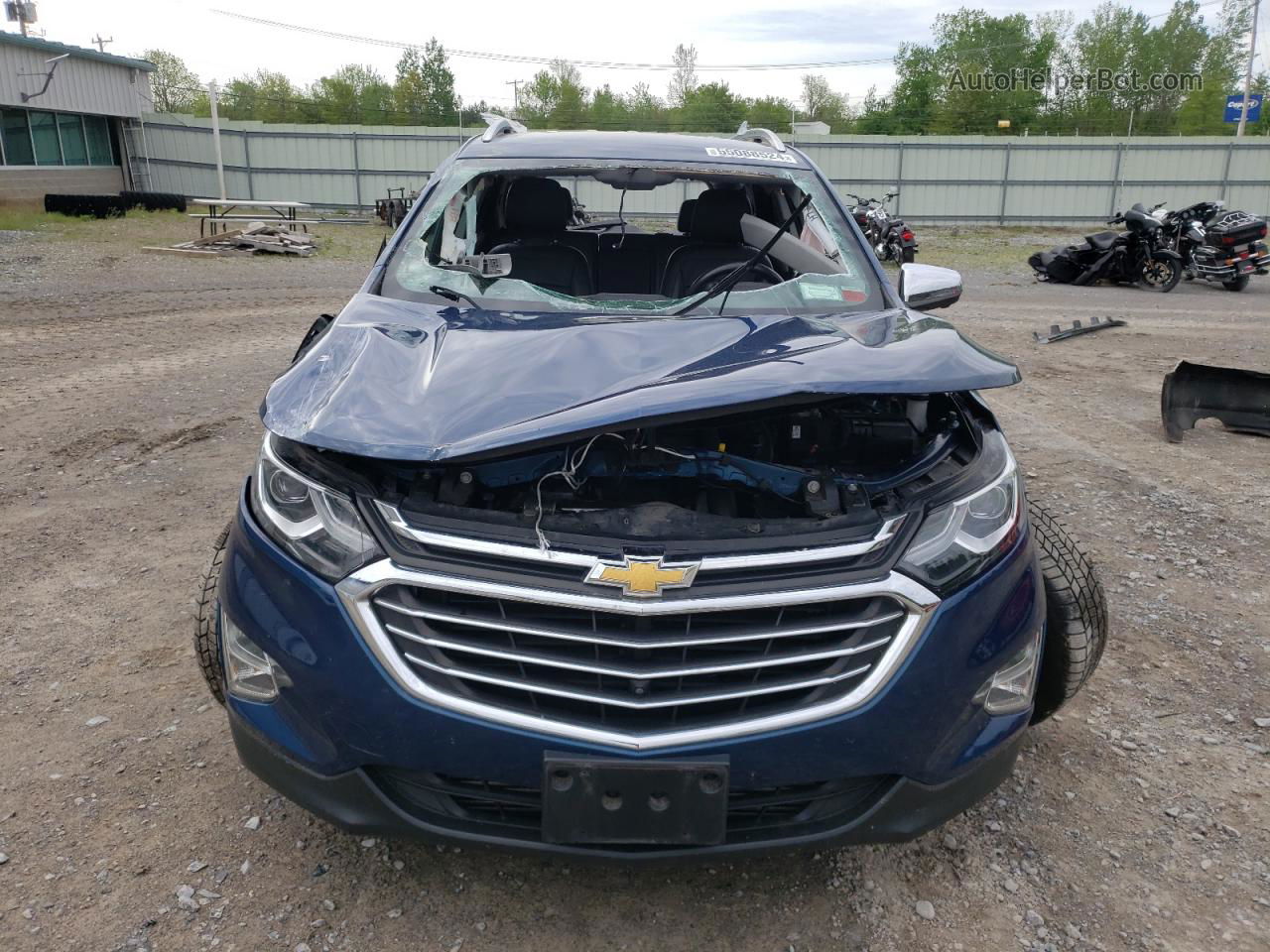 2020 Chevrolet Equinox Premier Синий vin: 2GNAXXEV6L6274643