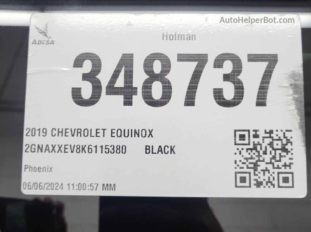 2019 Chevrolet Equinox Premier vin: 2GNAXXEV8K6115380