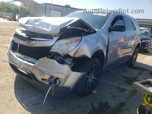 2012 Chevrolet Equinox Ls Silver vin: 2GNFLCEK0C6167782