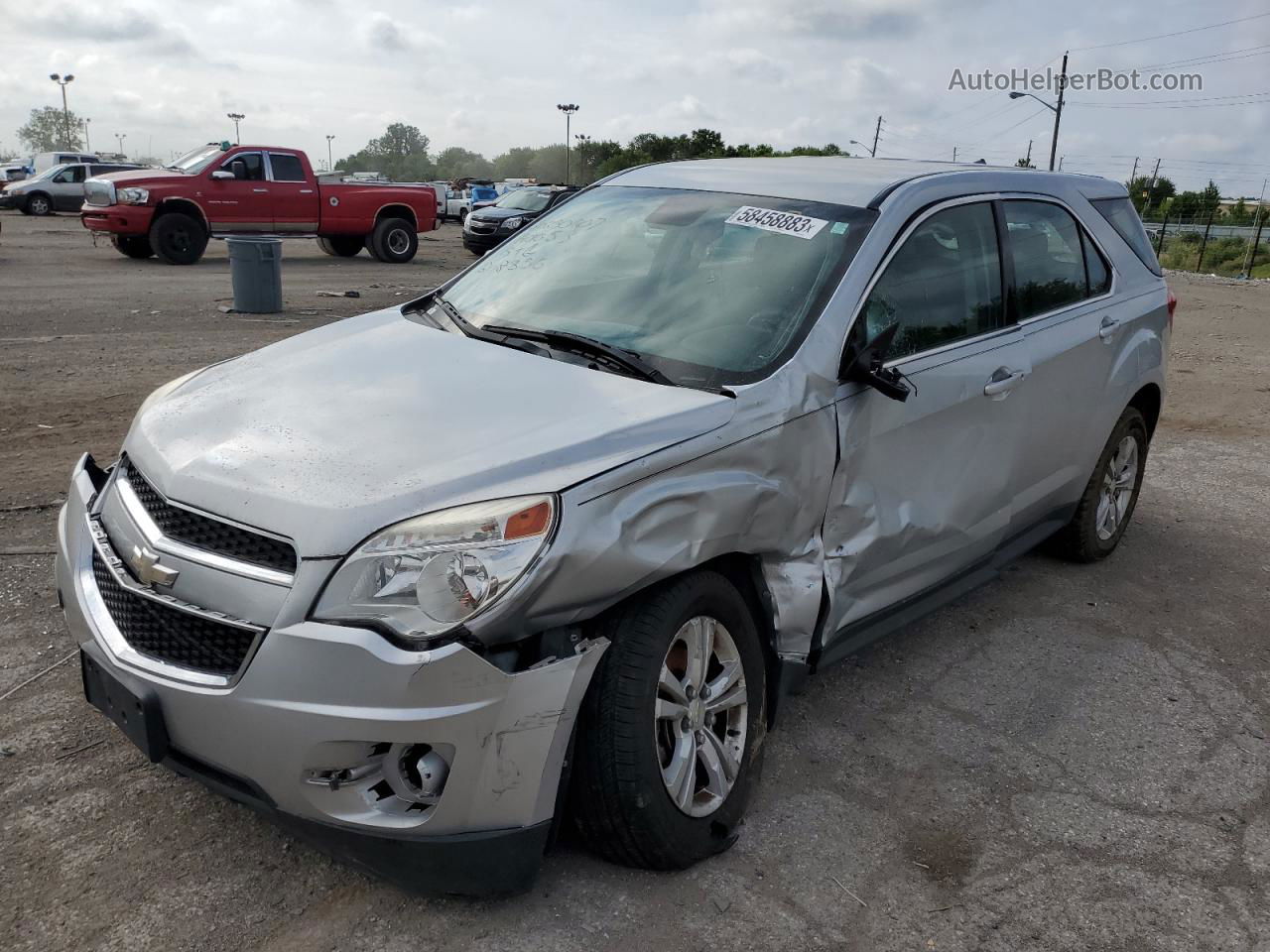 2012 Chevrolet Equinox Ls Серебряный vin: 2GNFLCEK1C6208355