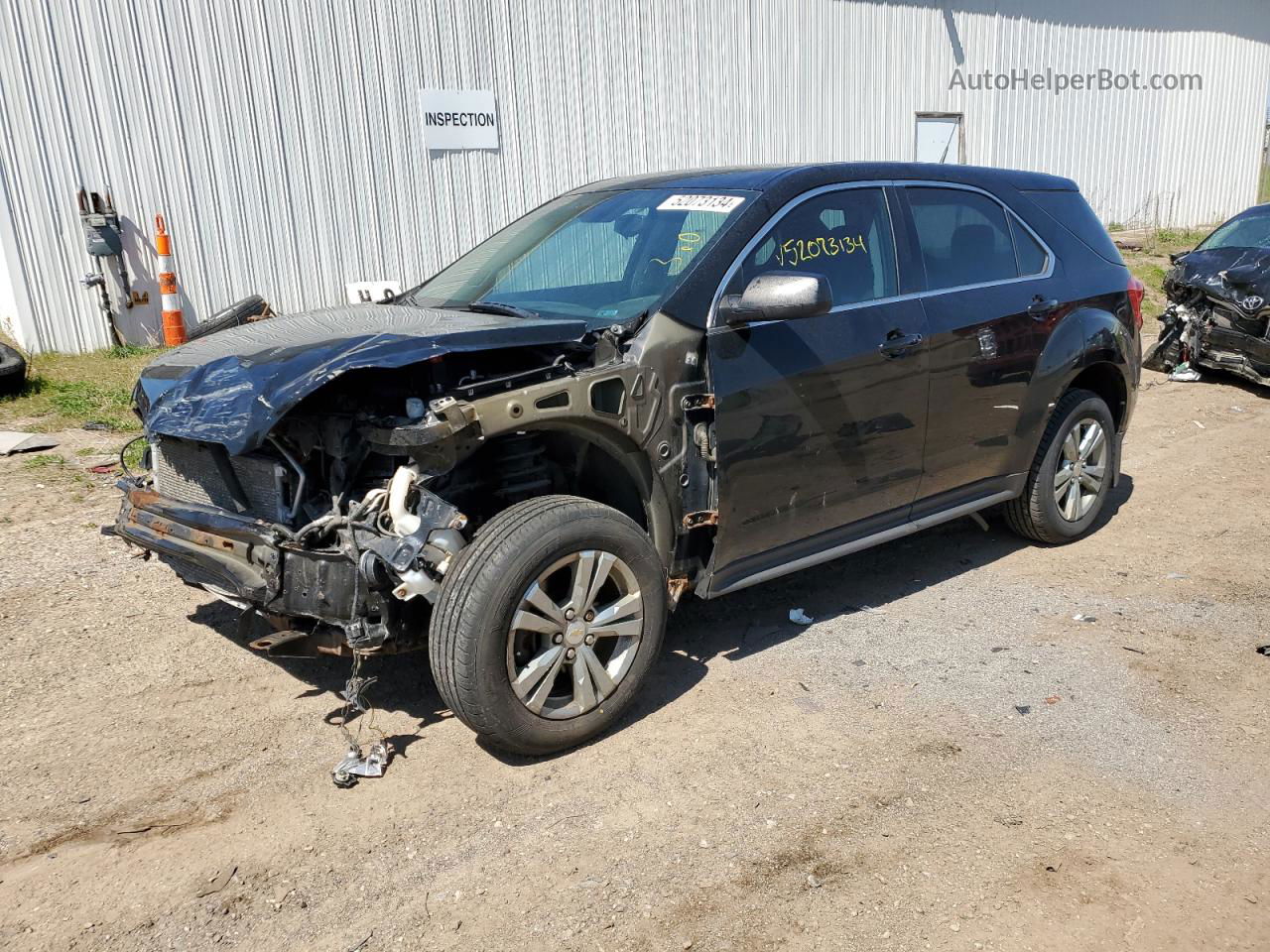 2012 Chevrolet Equinox Ls Black vin: 2GNFLCEK2C6156461