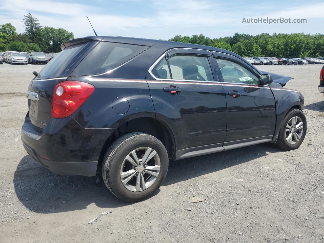 2012 Chevrolet Equinox Ls Black vin: 2GNFLCEK2C6191338