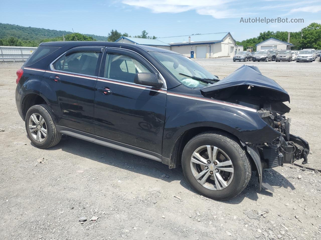 2012 Chevrolet Equinox Ls Black vin: 2GNFLCEK2C6191338