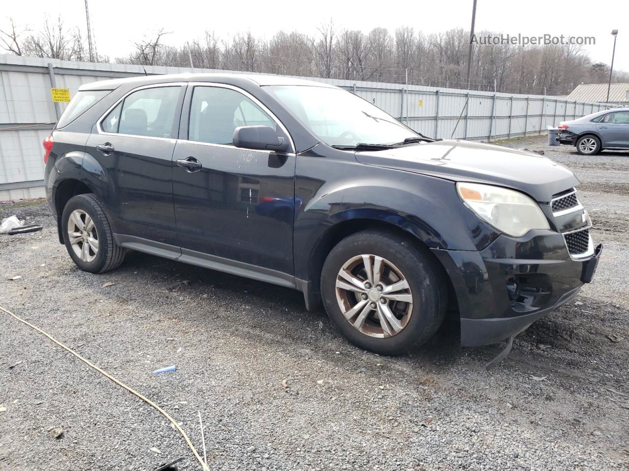 2012 Chevrolet Equinox Ls Black vin: 2GNFLCEK2C6202399