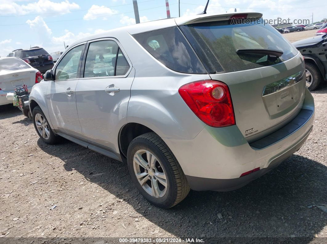 2012 Chevrolet Equinox Ls Silver vin: 2GNFLCEK3C6329615