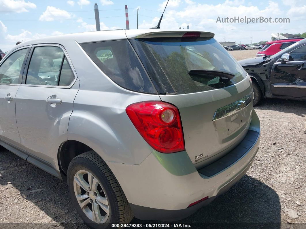 2012 Chevrolet Equinox Ls Silver vin: 2GNFLCEK3C6329615