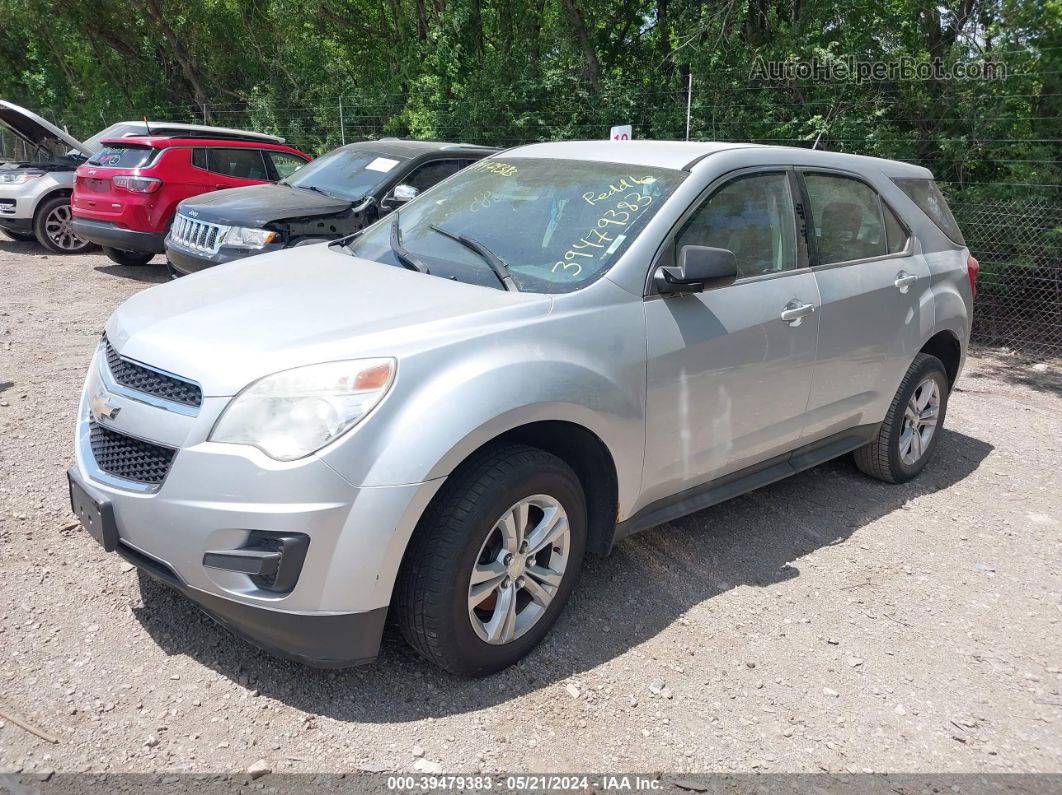 2012 Chevrolet Equinox Ls Silver vin: 2GNFLCEK3C6329615