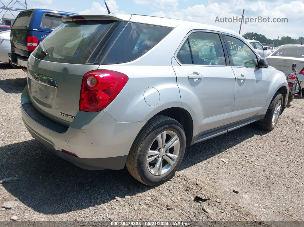 2012 Chevrolet Equinox Ls Silver vin: 2GNFLCEK3C6329615