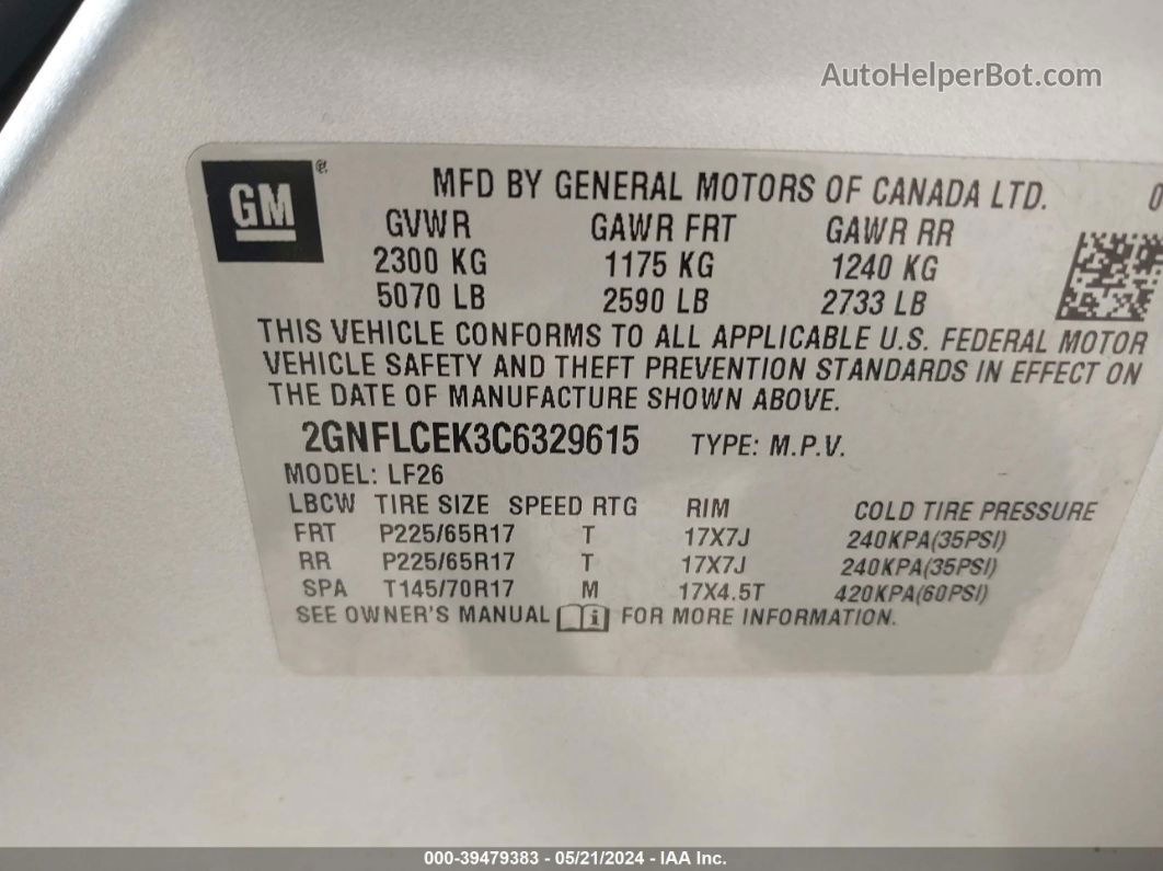 2012 Chevrolet Equinox Ls Silver vin: 2GNFLCEK3C6329615