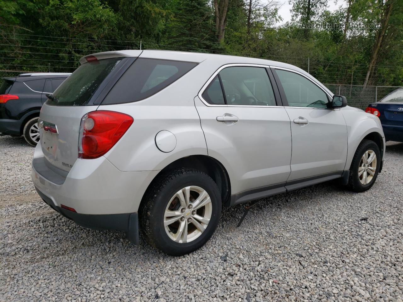 2012 Chevrolet Equinox Ls Silver vin: 2GNFLCEK5C6182813