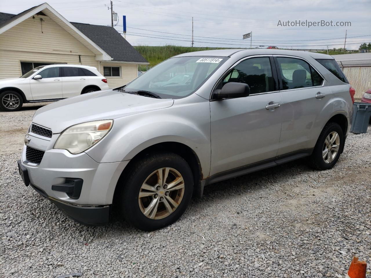 2012 Chevrolet Equinox Ls Silver vin: 2GNFLCEK5C6182813