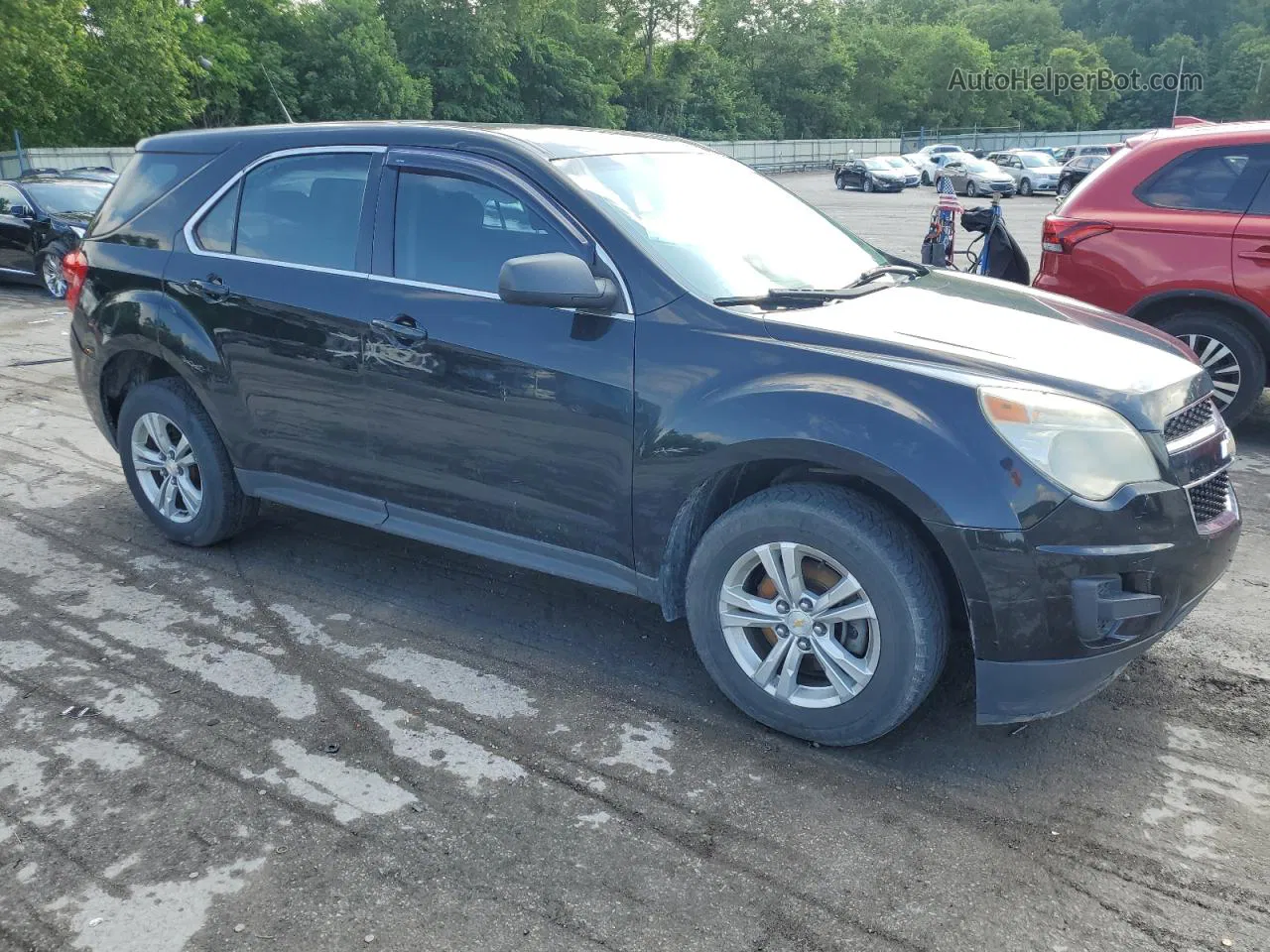 2012 Chevrolet Equinox Ls Black vin: 2GNFLCEK5C6330085