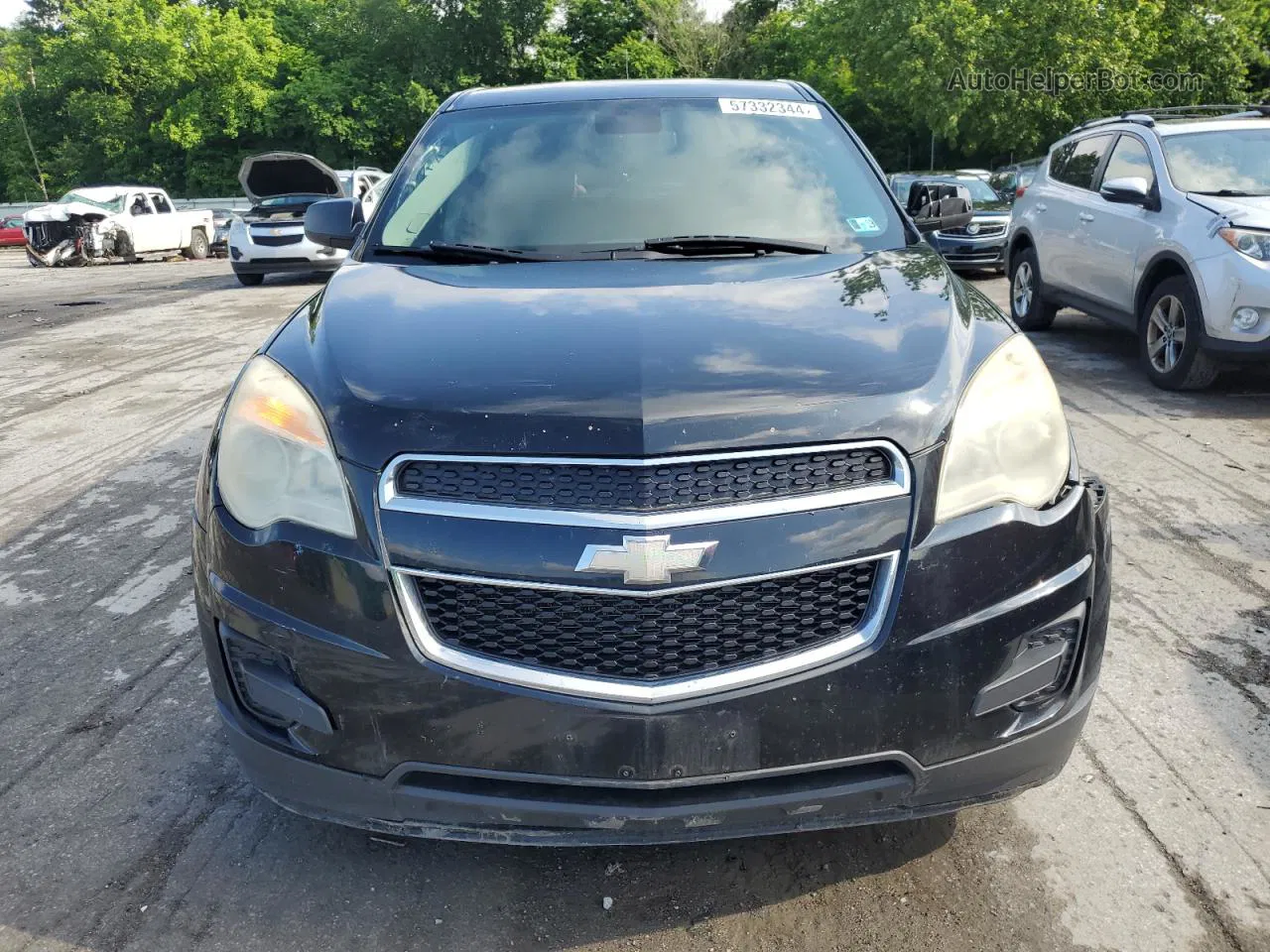 2012 Chevrolet Equinox Ls Black vin: 2GNFLCEK5C6330085