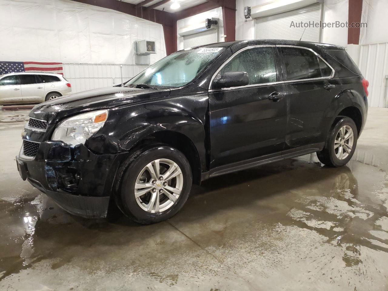 2012 Chevrolet Equinox Ls Black vin: 2GNFLCEK7C6328497