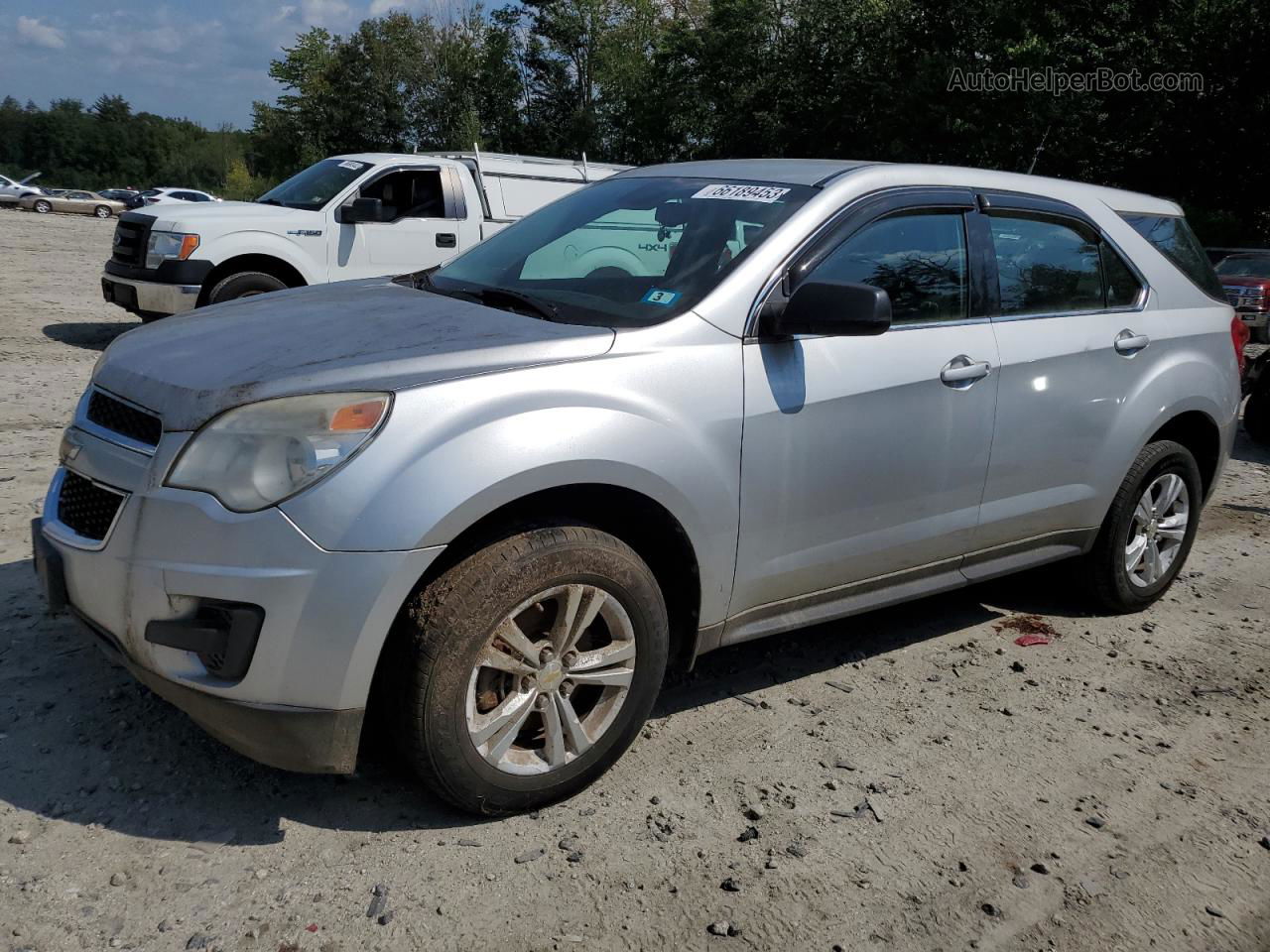 2012 Chevrolet Equinox Ls Silver vin: 2GNFLCEK8C6113548