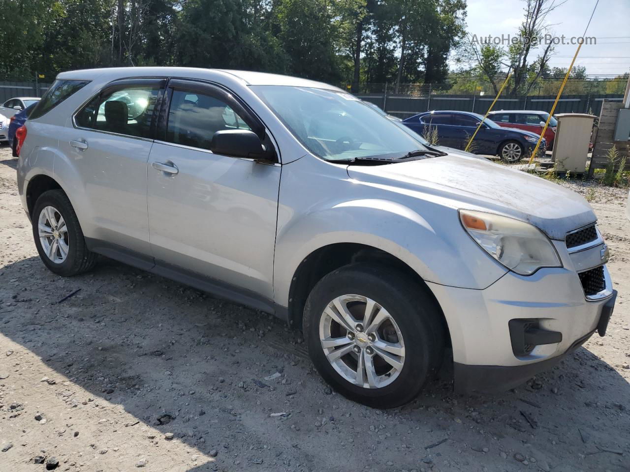 2012 Chevrolet Equinox Ls Silver vin: 2GNFLCEK8C6113548