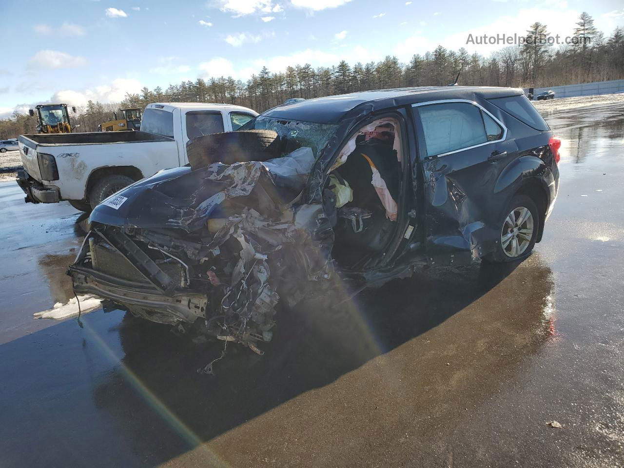 2012 Chevrolet Equinox Ls Black vin: 2GNFLCEKXC6110554