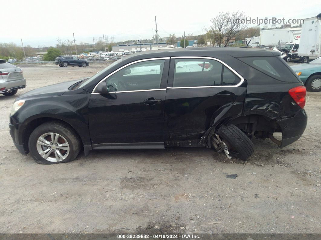 2012 Chevrolet Equinox Ls Black vin: 2GNFLCEKXC6253018